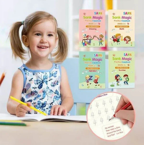 Kit 4 Libri + Matita magica